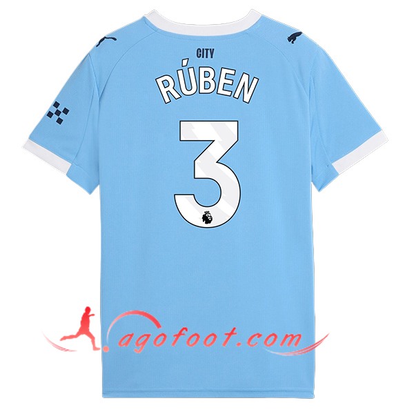 Maillot de Foot Manchester City (RÚBEN #3) 2025/2026 Domicile
