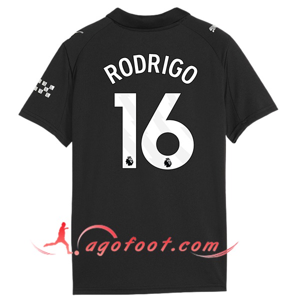 Maillot de Foot Manchester City (RODRIGO #16) 2025/2026 Exterieur