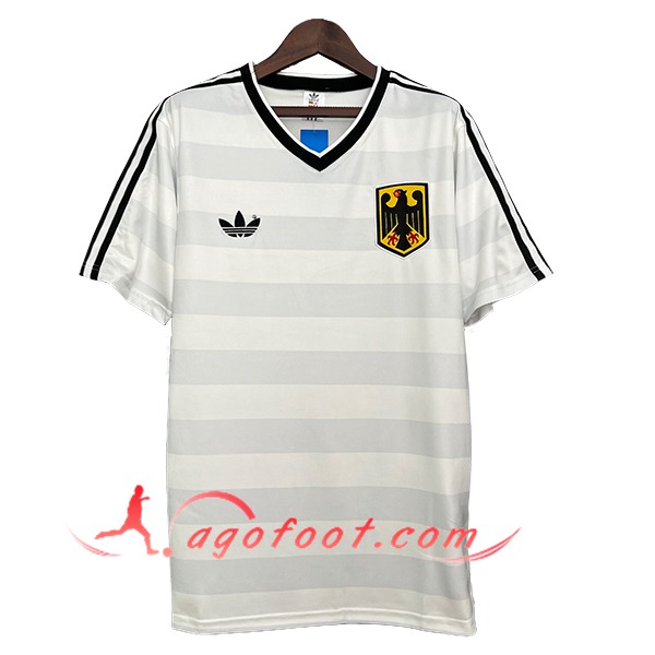 Maillot de Foot Allemagne Retro Blanc 1984