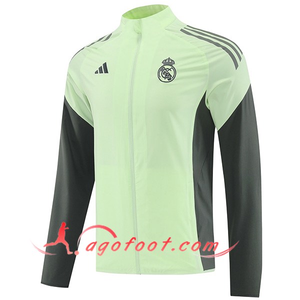Coupe-Vent Real Madrid Vert/Gris 2025/2026
