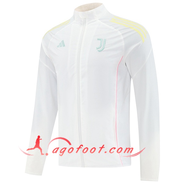 Coupe-Vent Juventus Blanc/Jaune 2025/2026