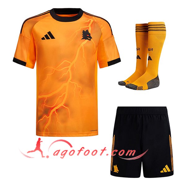 Ensemble Maillot AS Rome Exterieur (Short + Chaussettes) 2025/2026