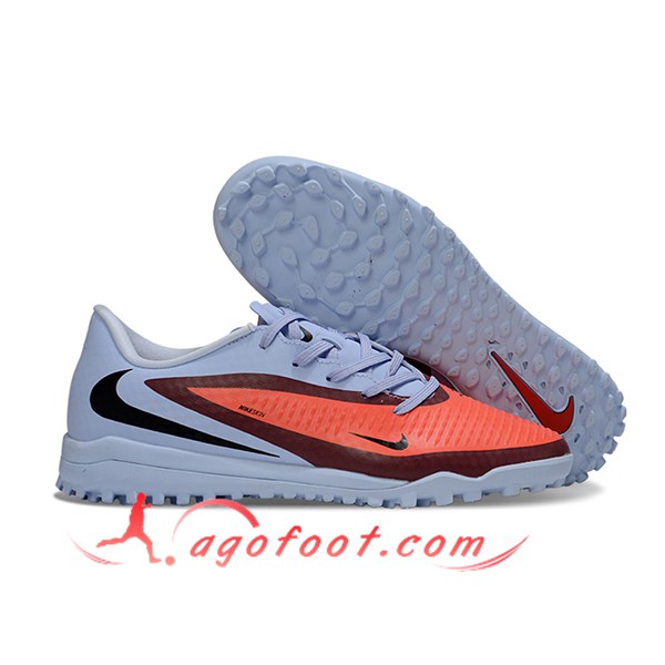 Nike Chaussures de Foot Phantom 6 Low Academy "Erling Haaland" Gris/Orange