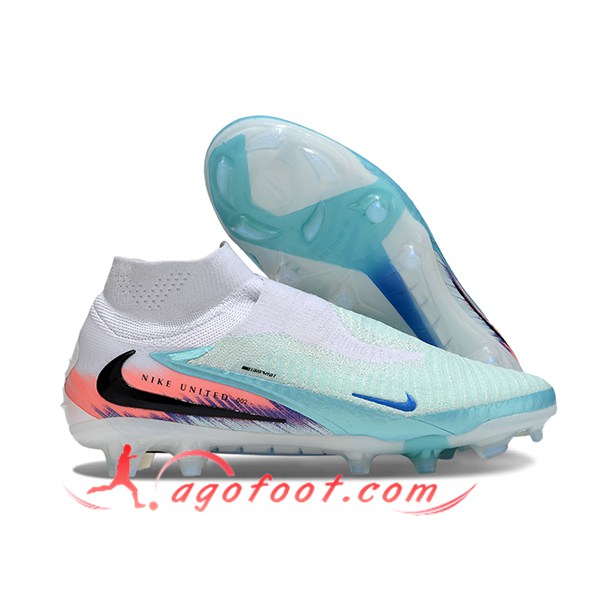 Nike Chaussures de Foot Phantom GX III Elite FG Vert/Blanc/Orange