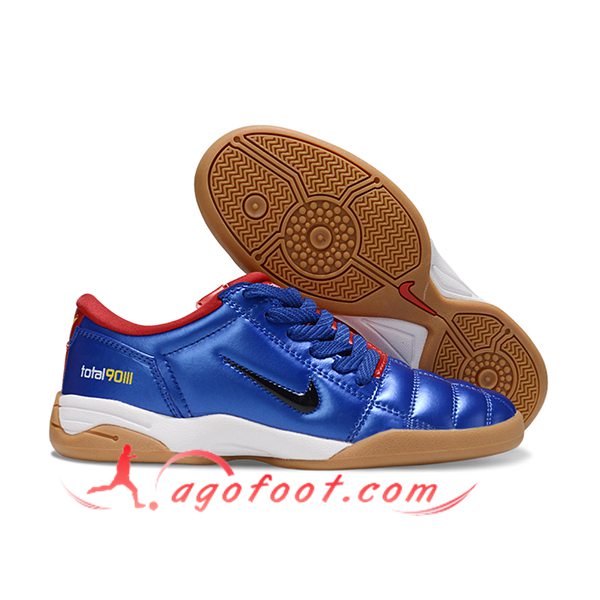 Nike Chaussures de Foot T90 IC Bleu