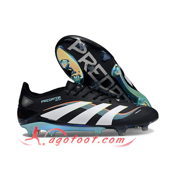 Adidas Chaussures de Foot 25 Predator Elite FG Noir/Blanc