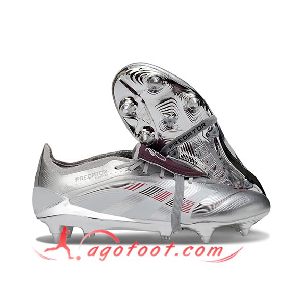 Adidas Chaussures de Foot 25 Predator Elite Tongue SG Gris
