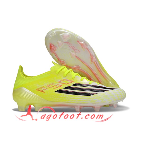 Adidas Chaussures de Foot F50 Elite FG Jaune/Noir/Orange