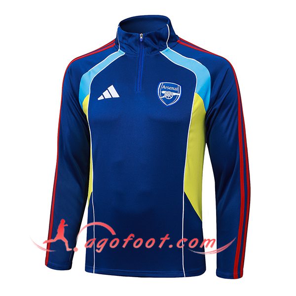 Sweatshirt Training Arsenal Bleu/Jaune/Rouge 2025/2026