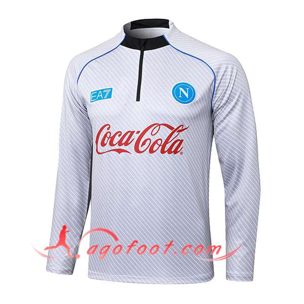 Sweatshirt Training SSC Naples Gris Clair 2025/2026