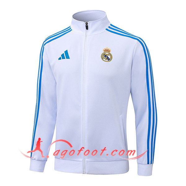 Veste Foot Real Madrid Blanc/Bleu 2025/2026