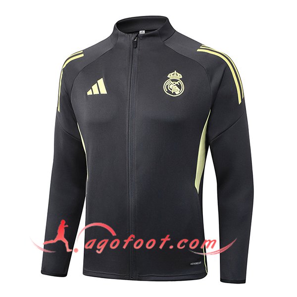 Veste Foot Real Madrid Gris Foncé 2025/2026