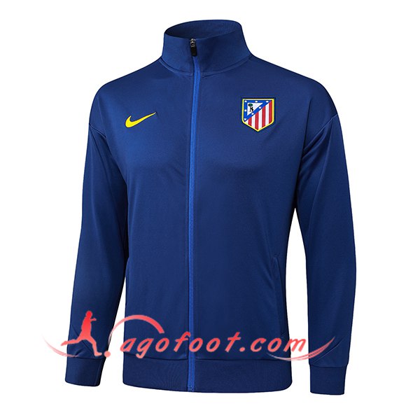 Veste Foot Atletico Madrid Bleu Marine 2025/2026