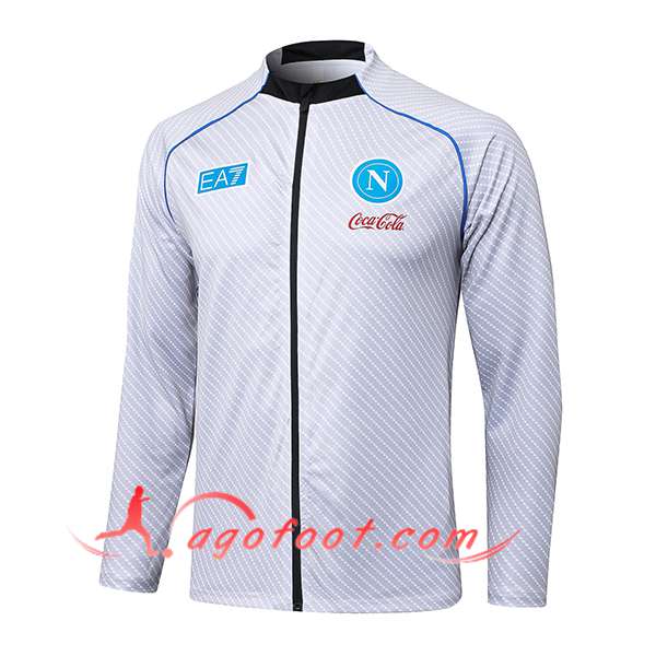 Veste Foot SSC Naples Gris Clair 2025/2026