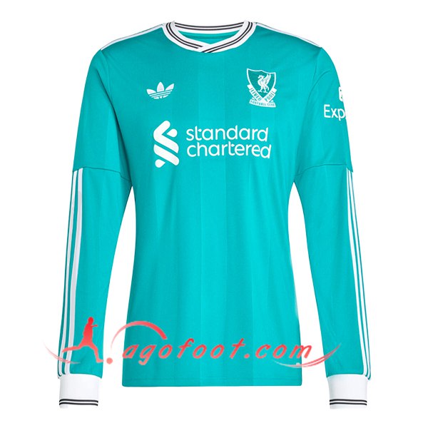 Nouveau Maillot de Foot FC Liverpool Third Manches Longues 2025/2026
