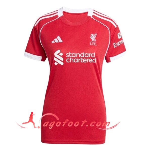 Nouveau Maillot de Foot FC Liverpool Femme Domicile 2025/2026