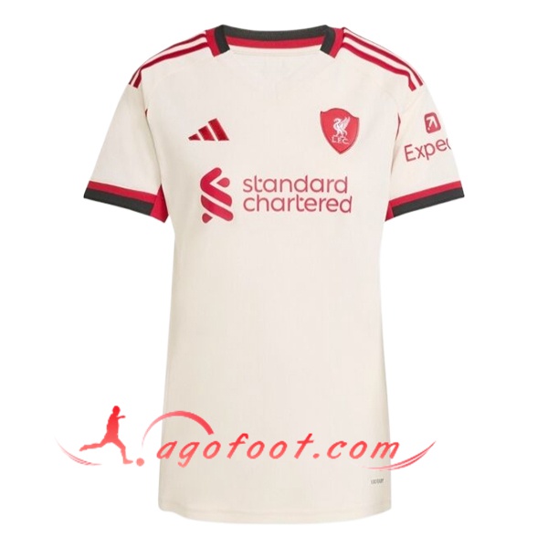 Nouveau Maillot de Foot FC Liverpool Femme Exterieur 2025/2026