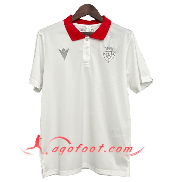 Polo Foot Atletico Osasuna Blanc/Rouge 2025/2026