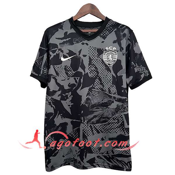 Training T-Shirts Sporting Lisbon Gris/Noir 2025/2026