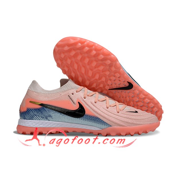 Nike Chaussures de Foot Phantom GX II EliteTF Orange/Noir/Bleu