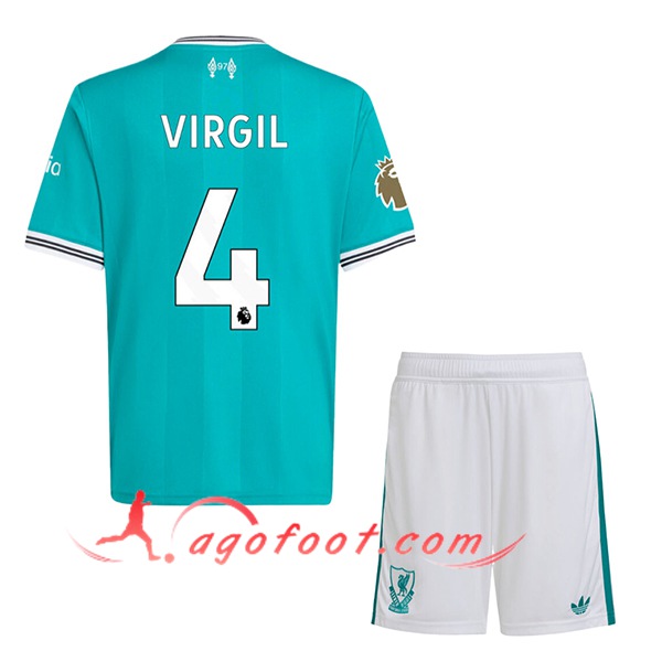 Maillot de Foot Liverpool (VIRGIL #4) Enfant 2025/2026 Third