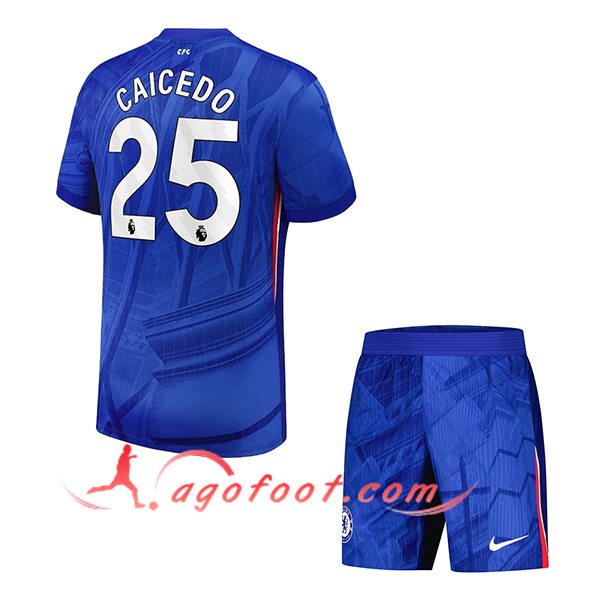 Maillot de Foot Chelsea (CAICEDO #25) Enfant 2025/2026 Domicile
