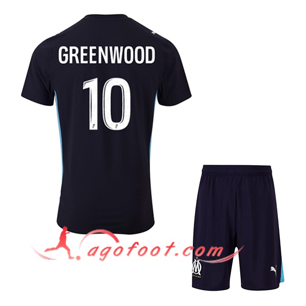 Maillot de Foot Marseille (GREENWOOD #10) Enfant 2025/2026 Exterieur
