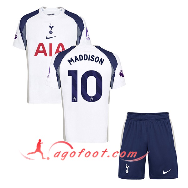 Maillot de Foot Tottenham Hotspur (MADDISON #10) Enfant 2025/2026 Domicile
