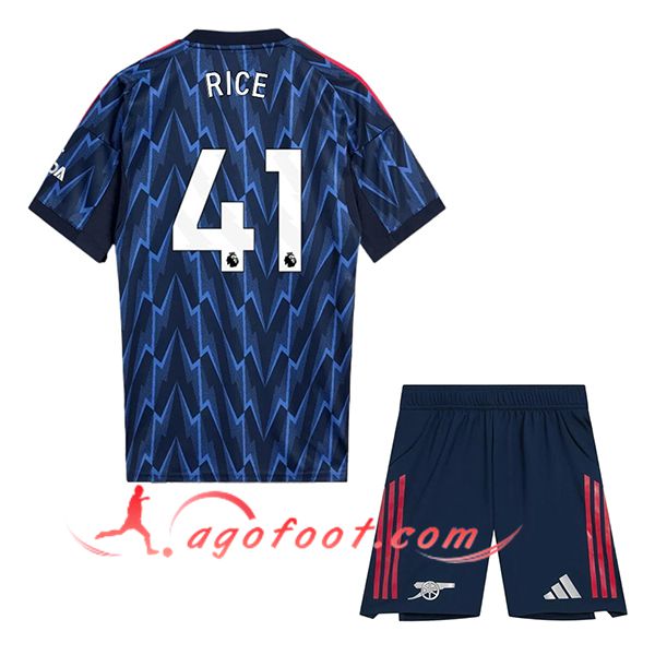 Maillot de Foot Arsenal (RICE #41) Enfant 2025/2026 Exterieur