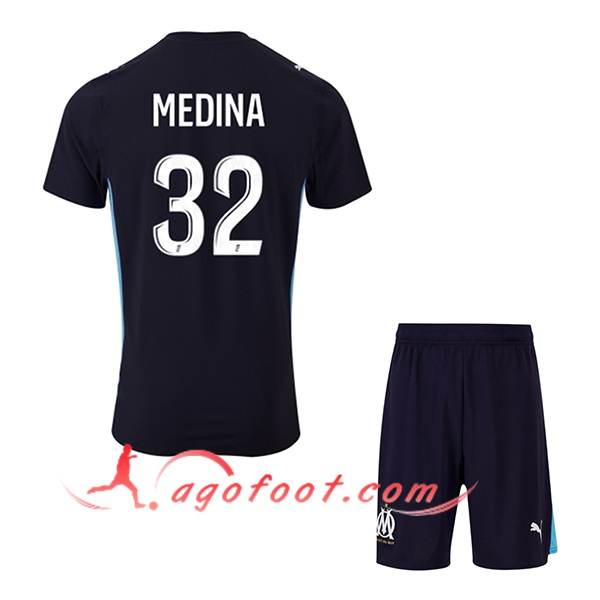 Maillot de Foot Marseille (MEDINA #32) Enfant 2025/2026 Exterieur