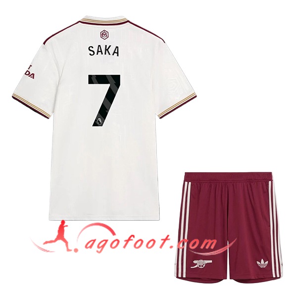 Maillot de Foot Arsenal (SAKA #7) Enfant 2025/2026 Third