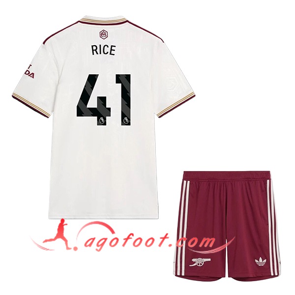 Maillot de Foot Arsenal (RICE #41) Enfant 2025/2026 Third