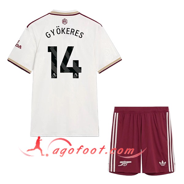 Maillot de Foot Arsenal (GYÖKERES #14) Enfant 2025/2026 Third