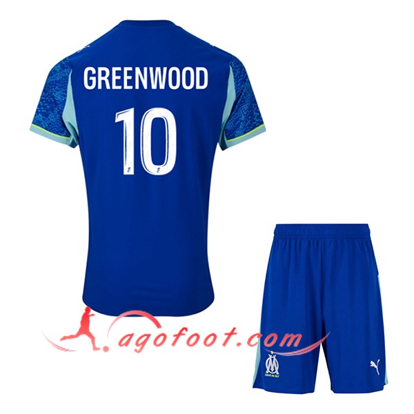 Maillot de Foot Marseille (GREENWOOD #10) Enfant 2025/2026 Third