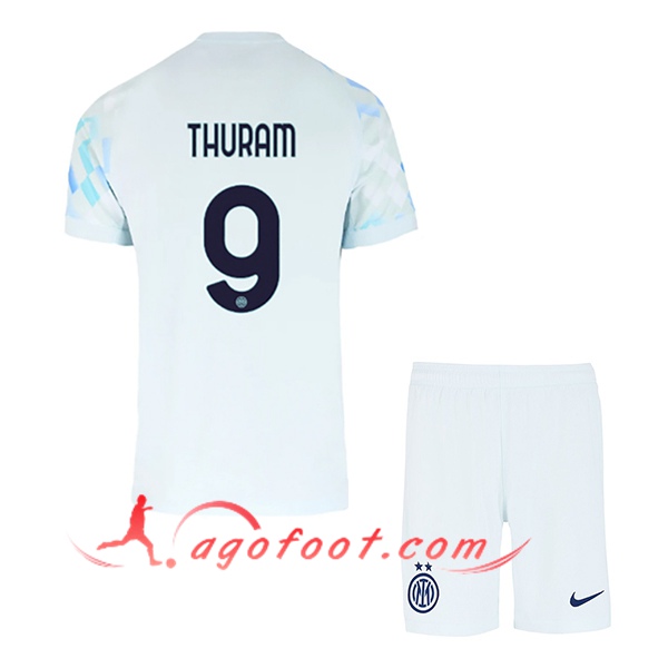 Maillot de Foot Inter Milan (THURAM #9) Enfant 2025/2026 Exterieur