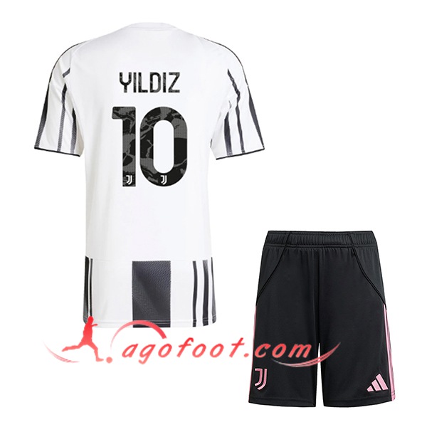 Maillot de Foot Juventus (YILDIZ #10) Enfant 2025/2026 Domicile