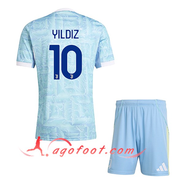 Maillot de Foot Juventus (YILDIZ #10) Enfant 2025/2026 Exterieur