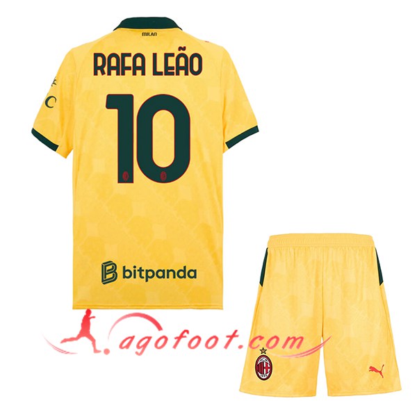 Maillot de Foot Milan AC (RAFAEL LEÃO #10) Enfant 2025/2026 Third