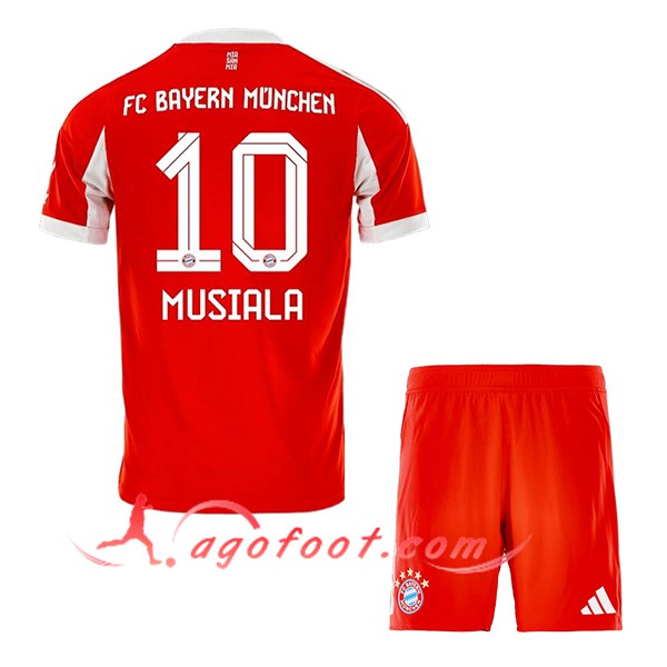 Maillot de Foot Bayern Munich (MUSIALA #10) Enfant 2025/2026 Domicile