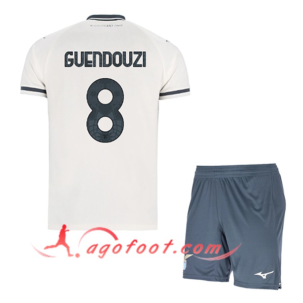 Maillot de Foot SS Lazio (GUENDOUZI #8) Enfant 2025/2026 Exterieur