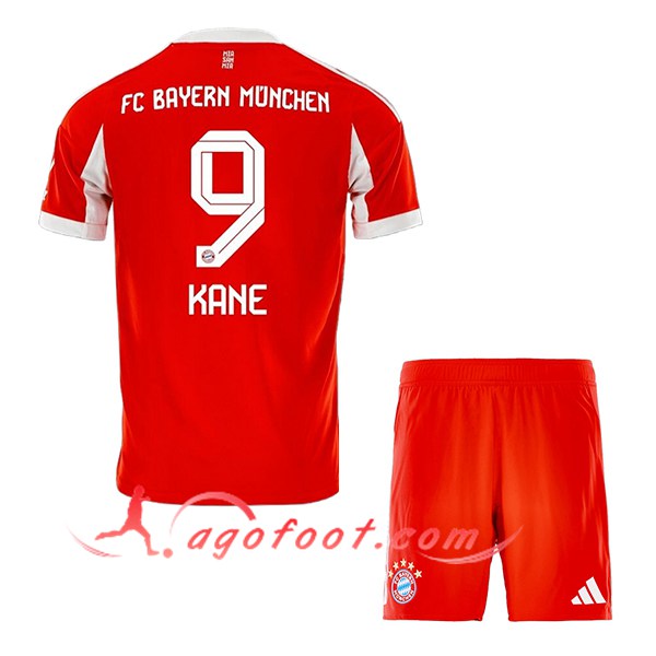 Maillot de Foot Bayern Munich (KANE #9) Enfant 2025/2026 Domicile