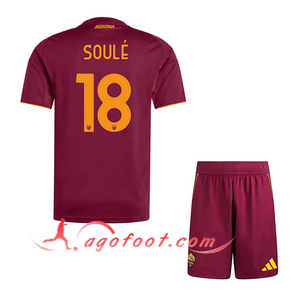 Maillot de Foot As Rome (SOULÉ #18) Enfant 2025/2026 Domicile