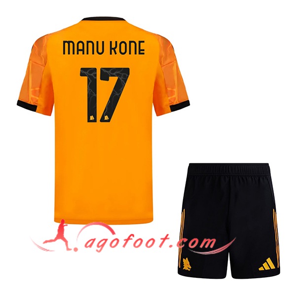 Maillot de Foot As Rome (MANU KONÉ #17) Enfant 2025/2026 Exterieur