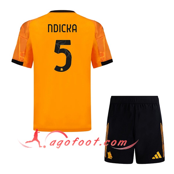 Maillot de Foot As Rome (NDICKA #5) Enfant 2025/2026 Exterieur