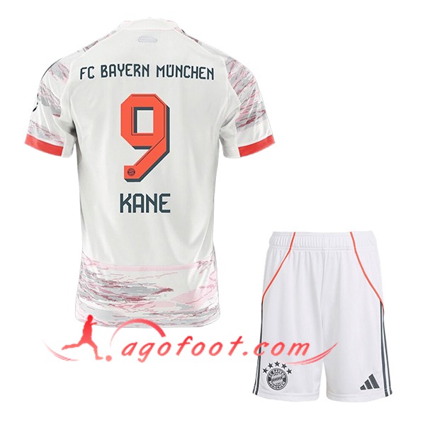 Maillot de Foot Bayern Munich (KANE #9) Enfant 2025/2026 Exterieur