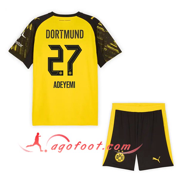 Maillot de Foot Dortmund (ADEYEMI #27) Enfant 2025/2026 Domicile