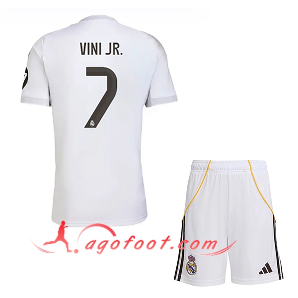 Maillot de Foot Real Madrid (VINI JR. #7) Enfant 2025/2026 Domicile