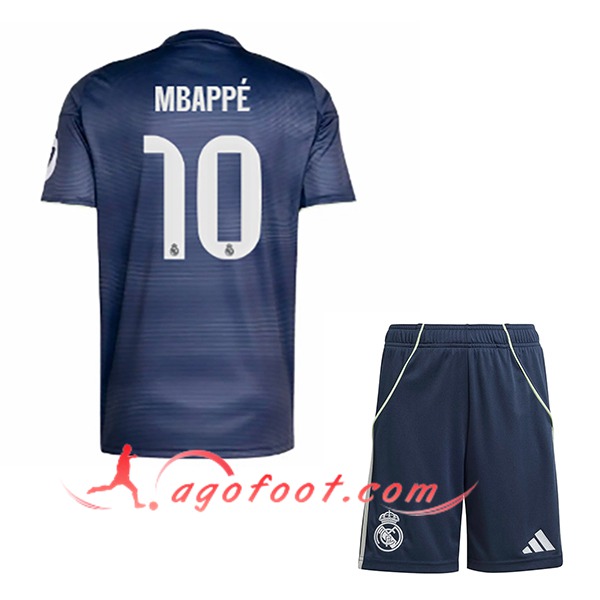 Maillot de Foot Real Madrid (Mbappé #10) Enfant 2025/2026 Exterieur