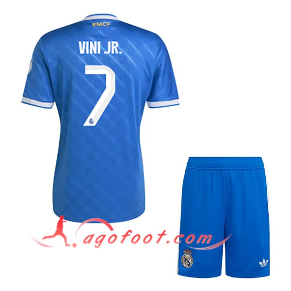 Maillot de Foot Real Madrid (VINI JR. #7) Enfant 2025/2026 Third