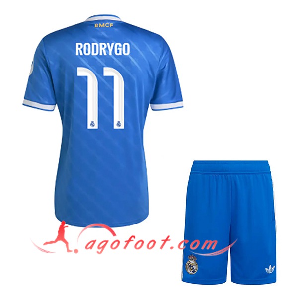 Maillot de Foot Real Madrid (RODRYGO #11) Enfant 2025/2026 Third